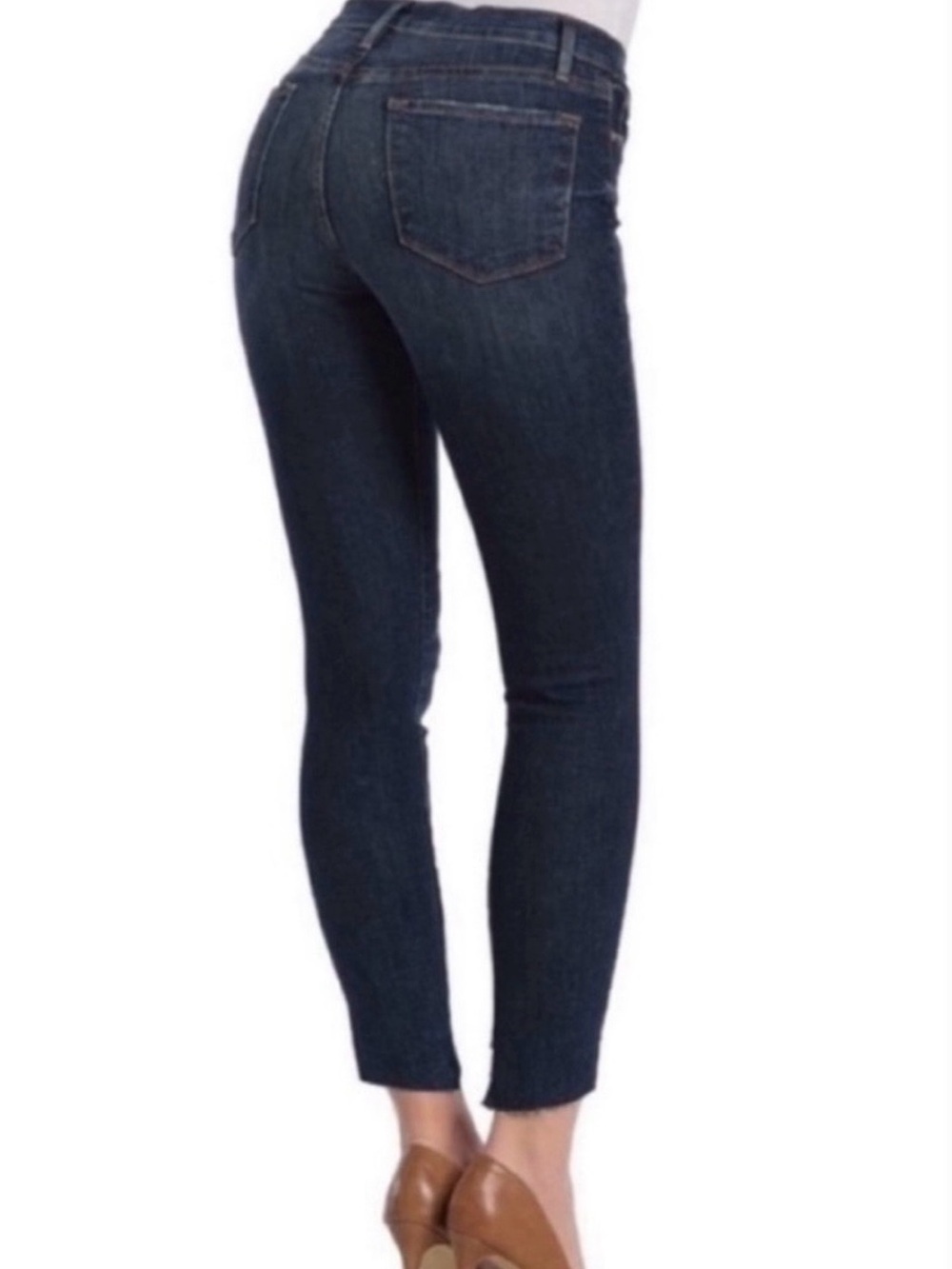 Frame Denim Le Skinny de Jean in Meyer wash with cascade hem - Picture 2 of 8